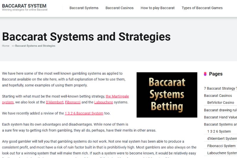 Baccarat System.Com